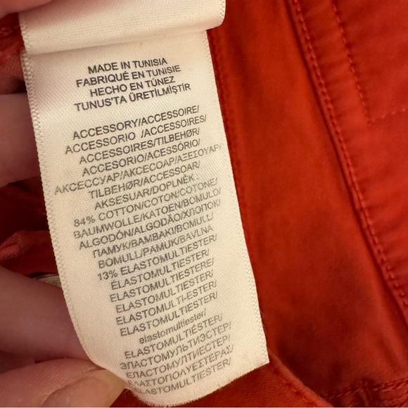 POLO RALPH LAUREN The Tompkins Skinny fit red Jeans stretchy pants Sz 26 Women's - Picture 7 of 10